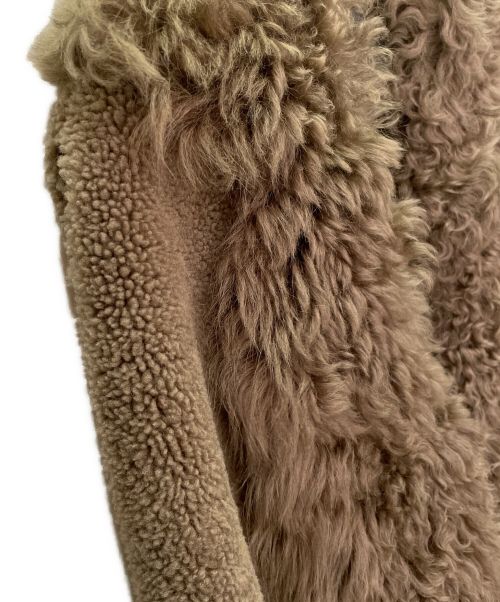 BLANCHA（ブランカ）BLANCHA (ブランカ) ムートンベスト MOUTON VEST ブラウン サイズ:FREEの古着・服飾アイテム