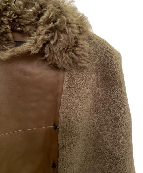 BLANCHA（ブランカ）BLANCHA (ブランカ) ムートンベスト MOUTON VEST ブラウン サイズ:FREEの古着・服飾アイテム
