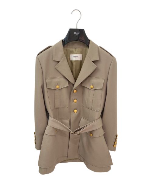 CELINE（セリーヌ）CELINE (セリーヌ) サファリ ミリタリージャケット ベージュ サイズ:42の古着・服飾アイテム