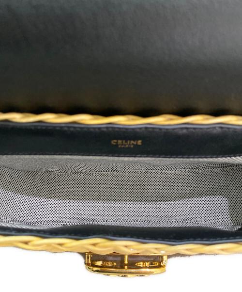 CELINE（セリーヌ）CELINE (セリーヌ) マイヨントリオンフミディアムチェーンショルダー ブラックの古着・服飾アイテム