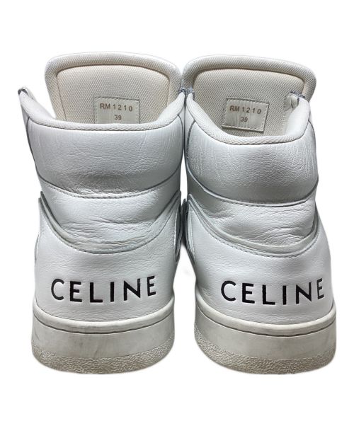 CELINE（セリーヌ）CELINE (セリーヌ) ハイカットスニーカー ホワイト サイズ:39の古着・服飾アイテム