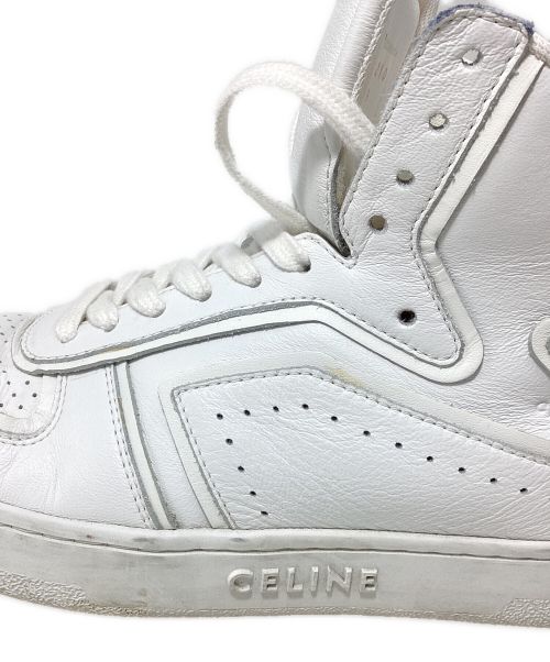 CELINE（セリーヌ）CELINE (セリーヌ) ハイカットスニーカー ホワイト サイズ:39の古着・服飾アイテム