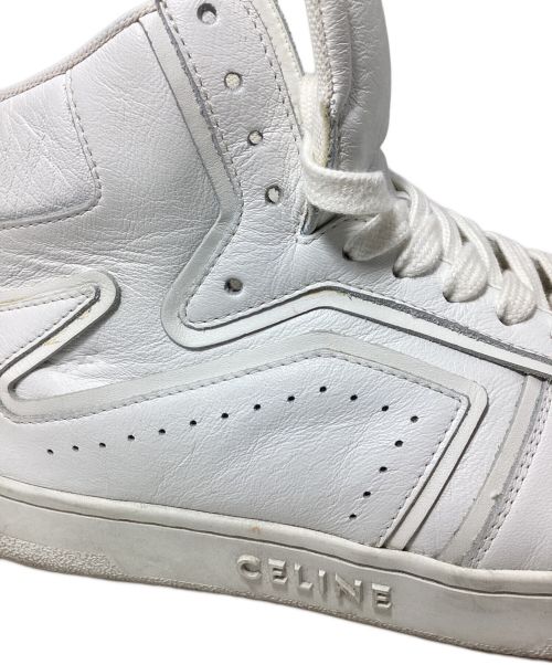 CELINE（セリーヌ）CELINE (セリーヌ) ハイカットスニーカー ホワイト サイズ:39の古着・服飾アイテム