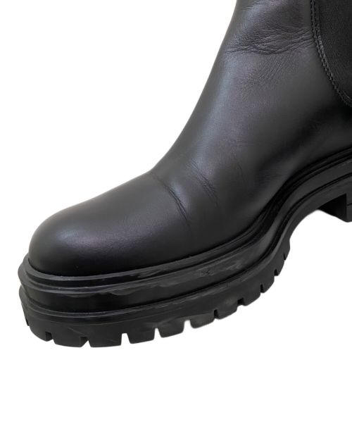 Gianvito Rossi（ジャンヴィト ロッシ）Gianvito Rossi (ジャンヴィト・ロッシ) サイドゴアブーツ ブラック サイズ:38の古着・服飾アイテム