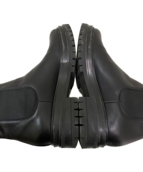 Gianvito Rossi（ジャンヴィト ロッシ）Gianvito Rossi (ジャンヴィト・ロッシ) サイドゴアブーツ ブラック サイズ:38の古着・服飾アイテム
