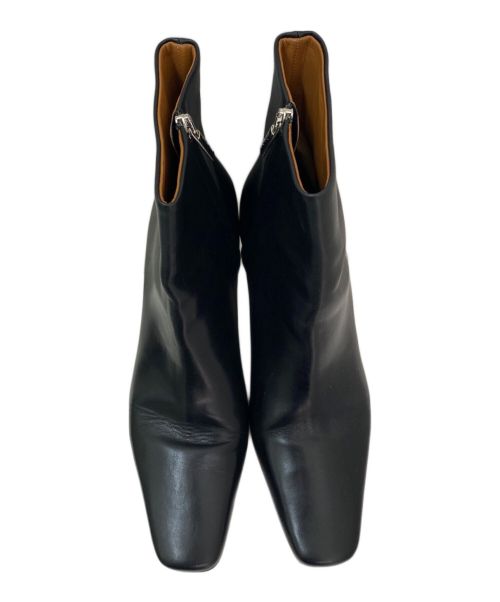 NEOUS（ネオアス）NEOUS (ネオアス) レザーショートブーツ ブラック サイズ:38の古着・服飾アイテム