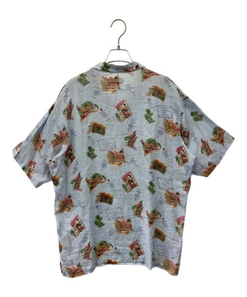 PAPAS（パパス）PAPAS (パパス) リネンアロハシャツ ライトブルー サイズ:M　　の古着・服飾アイテム