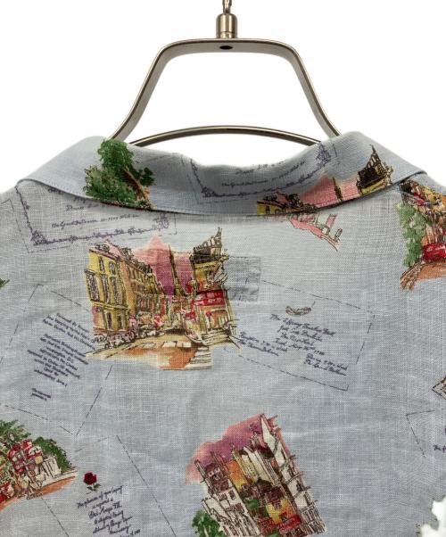 PAPAS（パパス）PAPAS (パパス) リネンアロハシャツ ライトブルー サイズ:M　　の古着・服飾アイテム