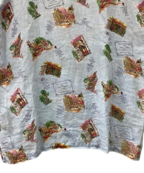 PAPAS（パパス）PAPAS (パパス) リネンアロハシャツ ライトブルー サイズ:M　　の古着・服飾アイテム