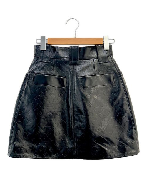 LOUIS VUITTON（ルイ ヴィトン）LOUIS VUITTON (ルイ ヴィトン) レザースカート ブラック サイズ:38 未使用品の古着・服飾アイテム
