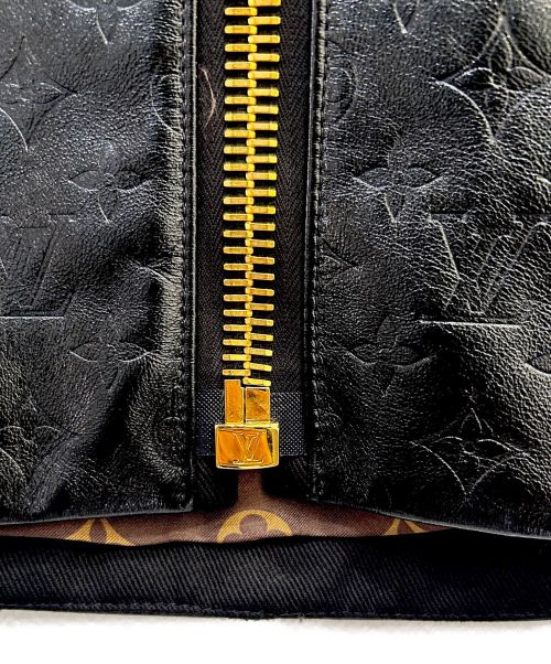 LOUIS VUITTON（ルイ ヴィトン）LOUIS VUITTON (ルイ ヴィトン) レザースカート ブラック サイズ:38 未使用品の古着・服飾アイテム