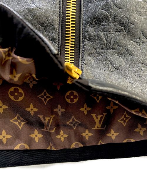 LOUIS VUITTON（ルイ ヴィトン）LOUIS VUITTON (ルイ ヴィトン) レザースカート ブラック サイズ:38 未使用品の古着・服飾アイテム