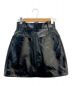 LOUIS VUITTON (ルイ ヴィトン) レザースカート ブラック サイズ:38 未使用品：170000円