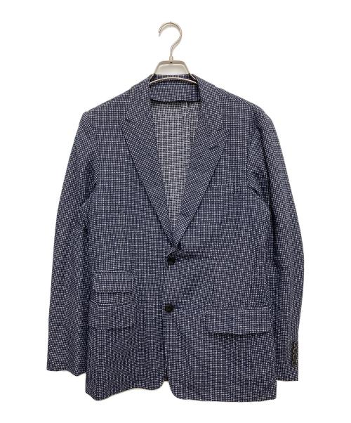 TOMORROW LAND（トゥモローランド）TOMORROW LAND (トゥモローランド) サマーブークレ2Bテーラードジャケット ネイビー サイズ:48の古着・服飾アイテム