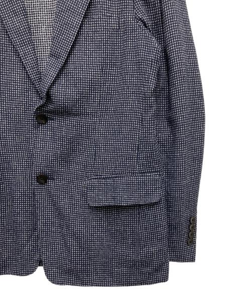 TOMORROW LAND（トゥモローランド）TOMORROW LAND (トゥモローランド) サマーブークレ2Bテーラードジャケット ネイビー サイズ:48の古着・服飾アイテム