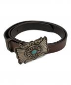 POLO RALPH LAURENポロ・ラルフローレン）の古着「インディアンバックルレザーベルト」