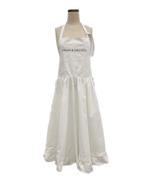DEAN&DELUCA（ディーンアンドデルーカ）DEAN&DELUCA (ディーンアンドデルーカ) BEAMS (ビームス) エプロンドレス ホワイト サイズ:FREEの古着・服飾アイテム