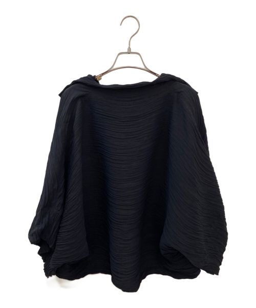 ISSEY MIYAKE（イッセイミヤケ）ISSEY MIYAKE (イッセイミヤケ) プリーツジャケット ブラック サイズ:２の古着・服飾アイテム