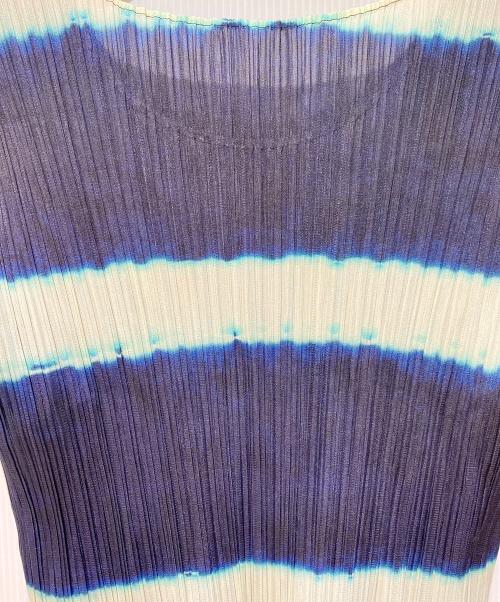 PLEATS PLEASE（プリーツプリーズ）PLEATS PLEASE (プリーツプリーズ) グラデーションノースリーブカットソー ブルー サイズ:4の古着・服飾アイテム