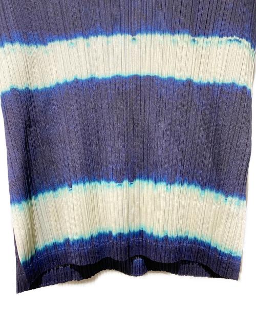 PLEATS PLEASE（プリーツプリーズ）PLEATS PLEASE (プリーツプリーズ) グラデーションノースリーブカットソー ブルー サイズ:4の古着・服飾アイテム