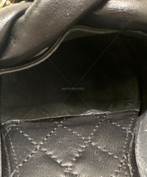 CHANEL（シャネル）CHANEL (シャネル) マトラッセ チェーンレザーサンダル ブラック サイズ:36の古着・服飾アイテム