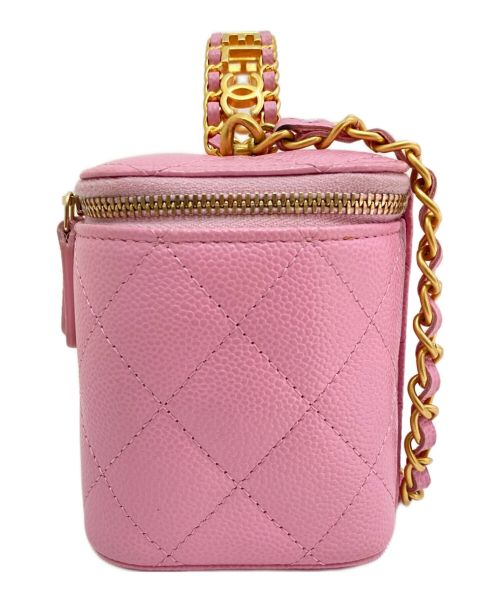 CHANEL（シャネル）CHANEL (シャネル) スモールバニティケース ピンクの古着・服飾アイテム