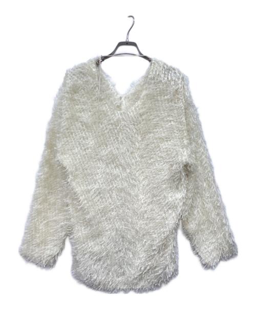 CLANE（クラネ）CLANE (クラネ) ダブル フェイス フリンジ トップス アイボリー サイズ:2の古着・服飾アイテム