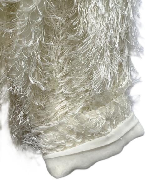 CLANE（クラネ）CLANE (クラネ) ダブル フェイス フリンジ トップス アイボリー サイズ:2の古着・服飾アイテム
