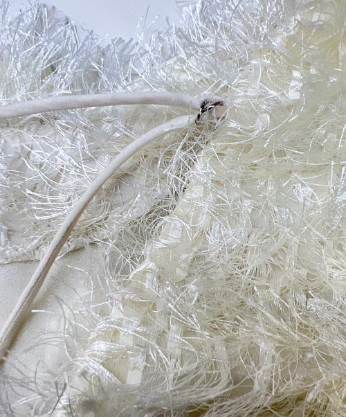 CLANE（クラネ）CLANE (クラネ) ダブル フェイス フリンジ トップス アイボリー サイズ:2の古着・服飾アイテム