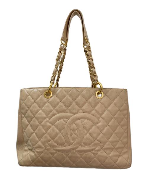 CHANEL（シャネル）CHANEL (シャネル) GSTチェーンショルダートート ベージュの古着・服飾アイテム