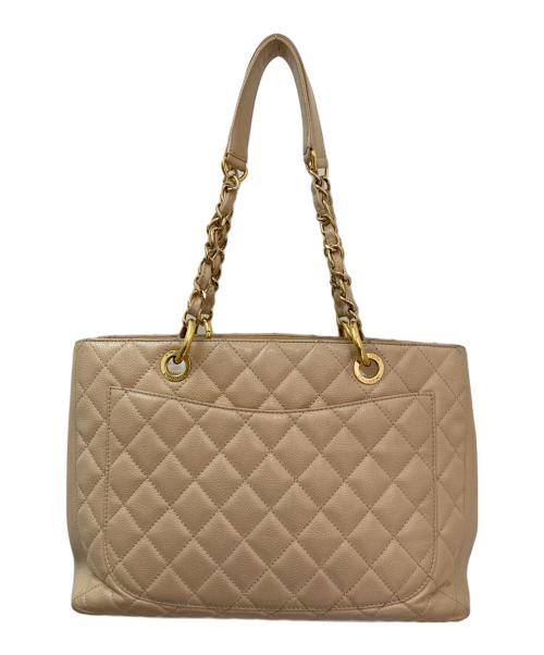 CHANEL（シャネル）CHANEL (シャネル) GSTチェーンショルダートート ベージュの古着・服飾アイテム