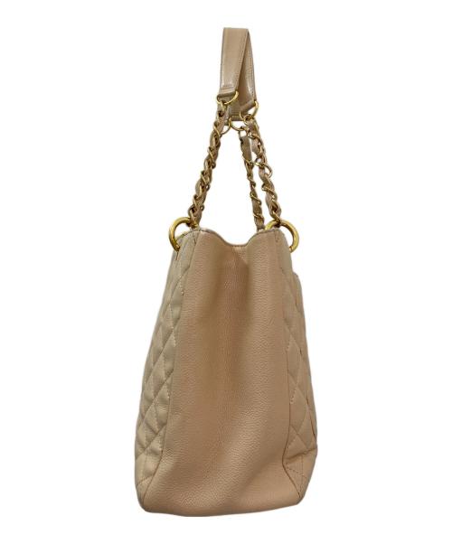 CHANEL（シャネル）CHANEL (シャネル) GSTチェーンショルダートート ベージュの古着・服飾アイテム