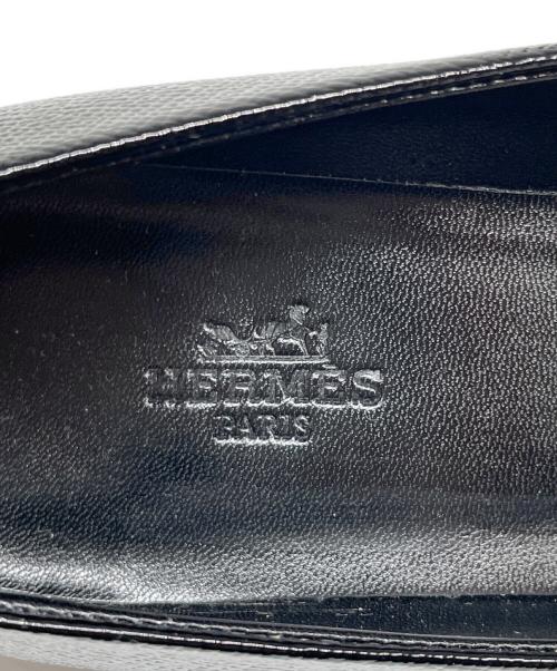 HERMES（エルメス）HERMES (エルメス) ポインテッドトゥ パンプス ブラック サイズ:37 1/2 未使用品の古着・服飾アイテム