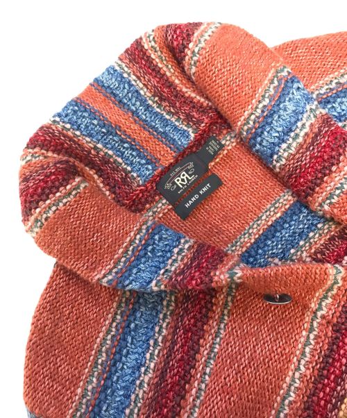 RRL（ダブルアールエル）RRL (ダブルアールエル) ショールカラーカーディガン レッド サイズ:1の古着・服飾アイテム