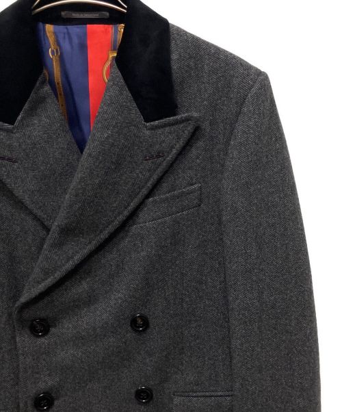 GUCCI（グッチ）GUCCI (グッチ) ダブルコート グレー サイズ:44の古着・服飾アイテム