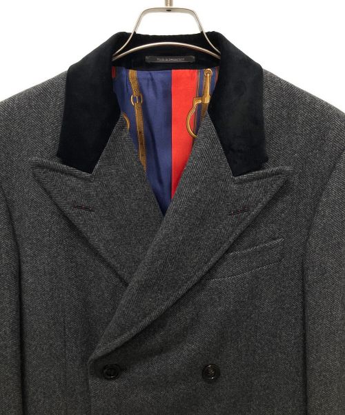 GUCCI（グッチ）GUCCI (グッチ) ダブルコート グレー サイズ:44の古着・服飾アイテム