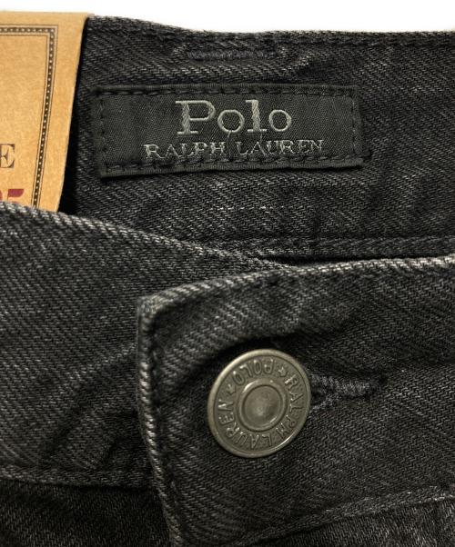 POLO RALPH LAUREN（ポロ・ラルフローレン）POLO RALPH LAUREN (ポロ・ラルフローレン) スタッズブラックデニムパンツ サイズ:w25 未使用品の古着・服飾アイテム