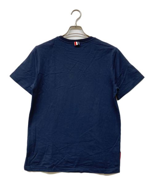 Thom Browne（トムブラウン）Thom Browne (トムブラウン) トリコロールサイドスリットTシャツ ネイビー サイズ:1の古着・服飾アイテム