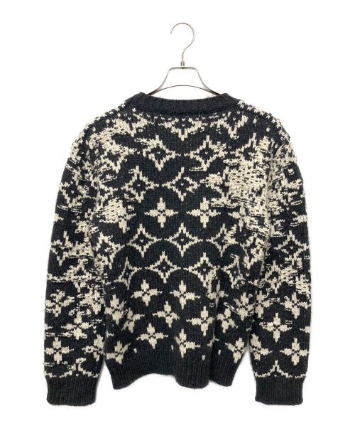 LOUIS VUITTON（ルイ ヴィトン）LOUIS VUITTON (ルイ ヴィトン) モノグラム クルーネックセーター ブラック サイズ:Ｍの古着・服飾アイテム