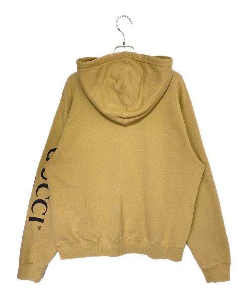 GUCCI（グッチ）GUCCI (グッチ) ハーフジップパーカー ベージュ サイズ:Sの古着・服飾アイテム