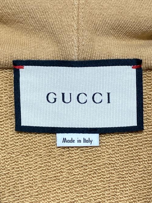 GUCCI（グッチ）GUCCI (グッチ) ハーフジップパーカー ベージュ サイズ:Sの古着・服飾アイテム
