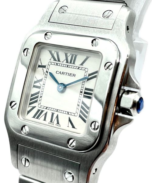 Cartier（カルティエ）Cartier (カルティエ) サントスガルベSM W20056D6 アイボリー文字盤の古着・服飾アイテム