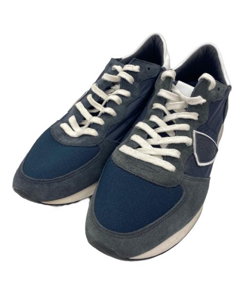 PHILIPPE MODEL（フィリップ モデル）PHILIPPE MODEL (フィリップ モデル) スニーカー ネイビー サイズ:42の古着・服飾アイテム