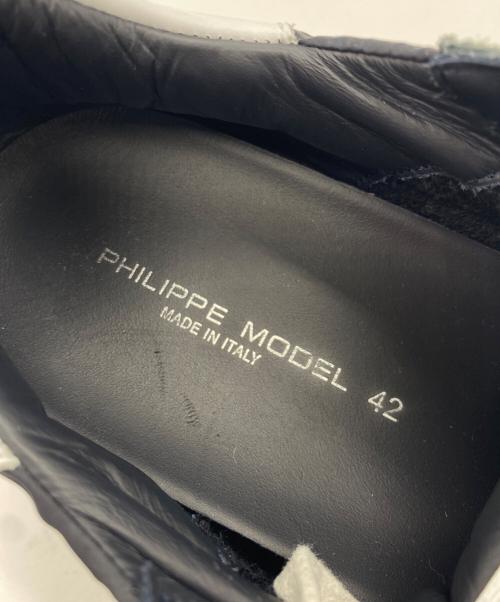 PHILIPPE MODEL（フィリップ モデル）PHILIPPE MODEL (フィリップ モデル) スニーカー ネイビー サイズ:42の古着・服飾アイテム