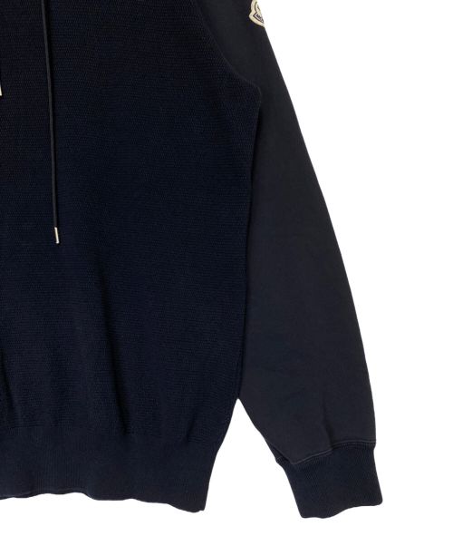 MONCLER（モンクレール）MONCLER (モンクレール) GIROCOLLO TRICOT/パーカー ネイビー サイズ:Lの古着・服飾アイテム
