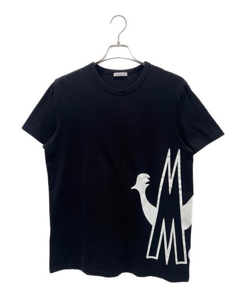 MONCLER（モンクレール）MONCLER (モンクレール) MAGLIA T-SHIRT/ロゴTシャツ ブラック サイズ:Lの古着・服飾アイテム
