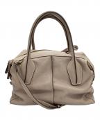 TOD'Sトッズ）の古着「2WAYショルダーバッグ」｜グレージュ