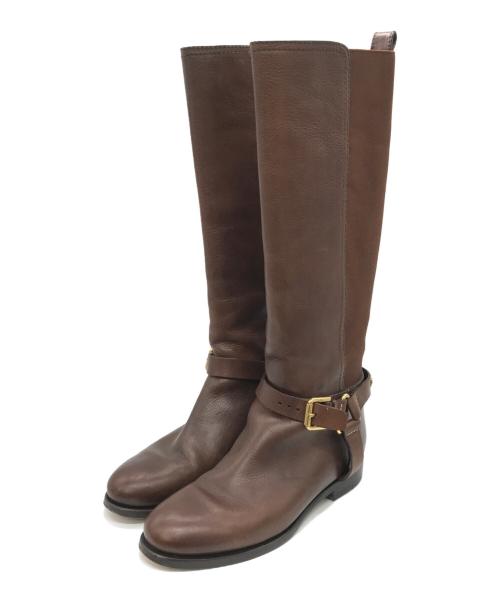 RALPH LAUREN（ラルフローレン）RALPH LAUREN (ラルフローレン) ロングジョッキーブーツ ブラウン サイズ:US7の古着・服飾アイテム