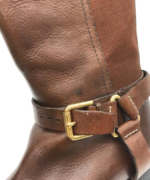 RALPH LAUREN（ラルフローレン）RALPH LAUREN (ラルフローレン) ロングジョッキーブーツ ブラウン サイズ:US7の古着・服飾アイテム