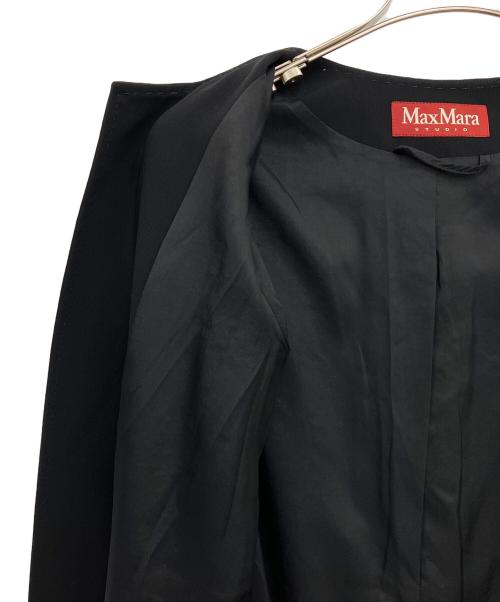 Max Mara Studio（マックスマーラ ストゥディオ）Max Mara Studio (マックスマーラ ストゥディオ) ロングコート ブラック サイズ:40の古着・服飾アイテム